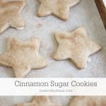 cinnamon sugar star cookies with glaze icing www.createdbydiane.com