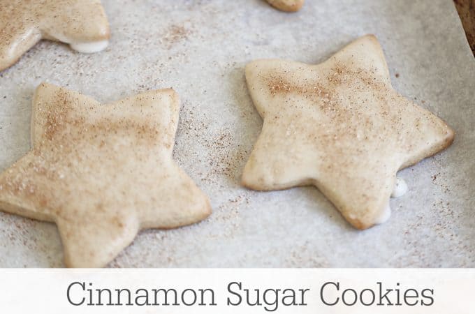 cinnamon sugar star cookies with glaze icing www.createdbydiane.com