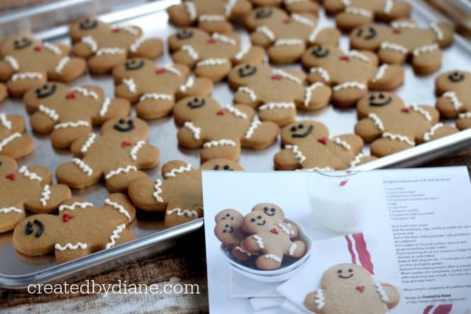 gingerbread cookie recipe CHRISTMAS CARD, cookie exchange createdbydiane.com
