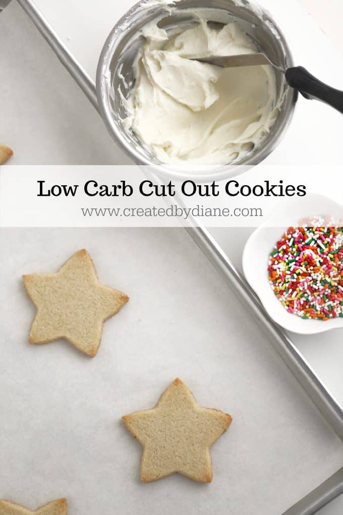 low carb cut out cookie recipe no flour, no sugar, decorated cookies for holidays, birthdays, diabetics, #keto #lowcarb #cookie #christmas #sugarcookie #nosugar