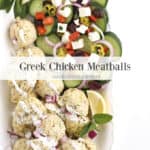 Greek Chicken Meatballs createdbydiane.com