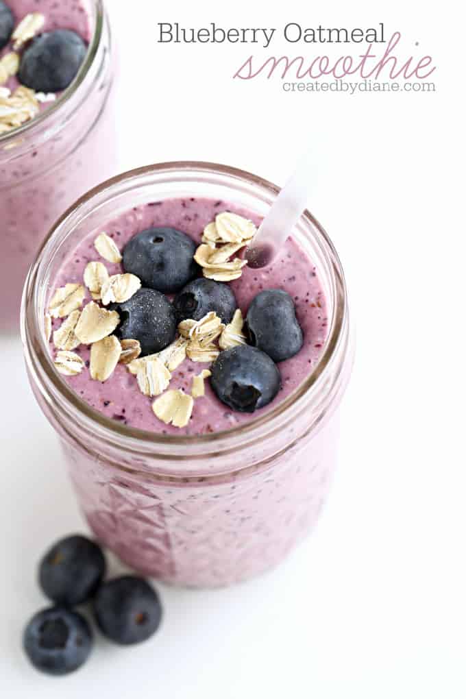 Blueberry Oatmeal Smoothie