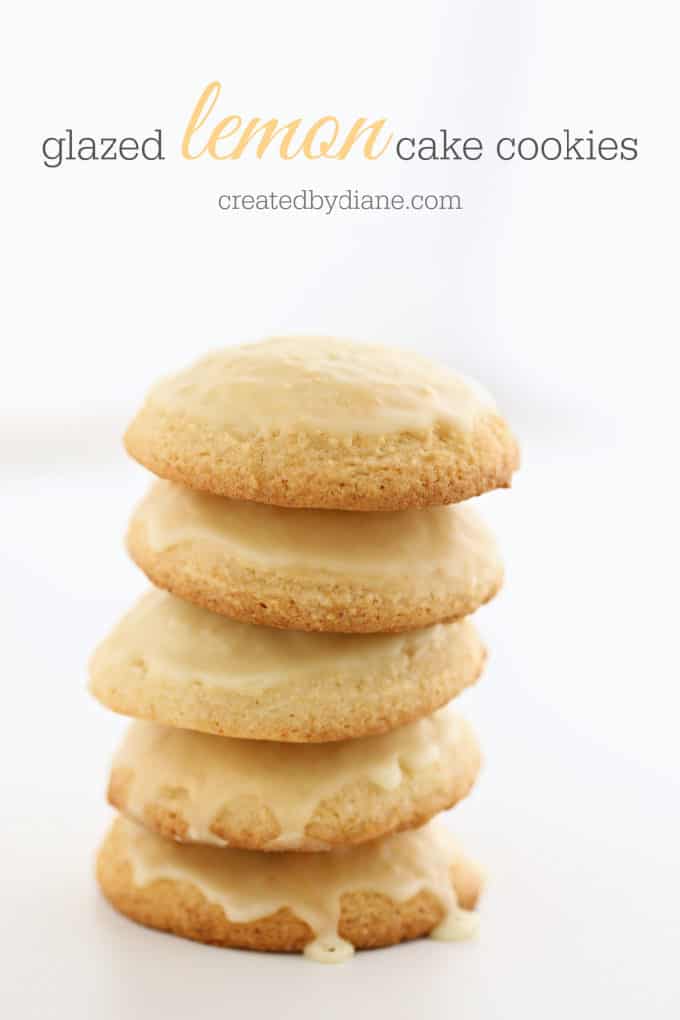 glazed lemon cake cookies createdbydiane.com