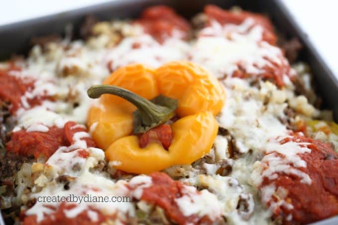 low carb stuffed peppers recipe createdbydiane.com