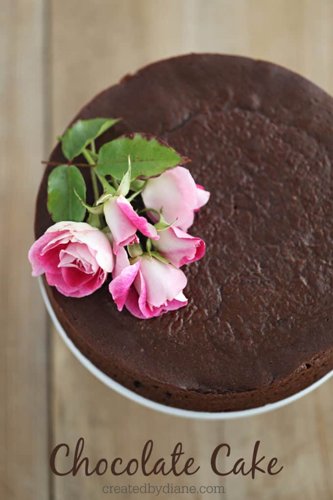 Single layer chocolate cake recipe createdbydiane.com