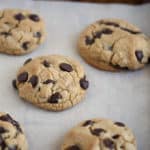 bakery style chocolate chip cookies, browned butter, thick, small batch www.createdbydiane.com