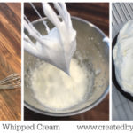 simple stabilized whipped cream lasts a week on a cake in the fridge www.createdbydiane.com