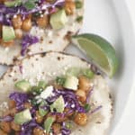 Chili Lime Chick Pea Tacos www.createdbydiane.com #taco #vegetarian #tacotuesday #healthy