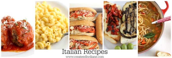 Italian Recipes www.createdbydiane.com