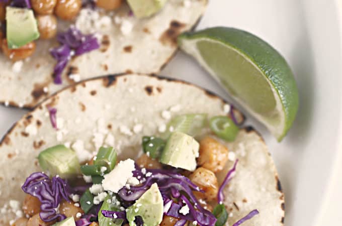 chili lime chick pea tacos www.createdbydiane.com #tacos #vegetarian #chickpeas