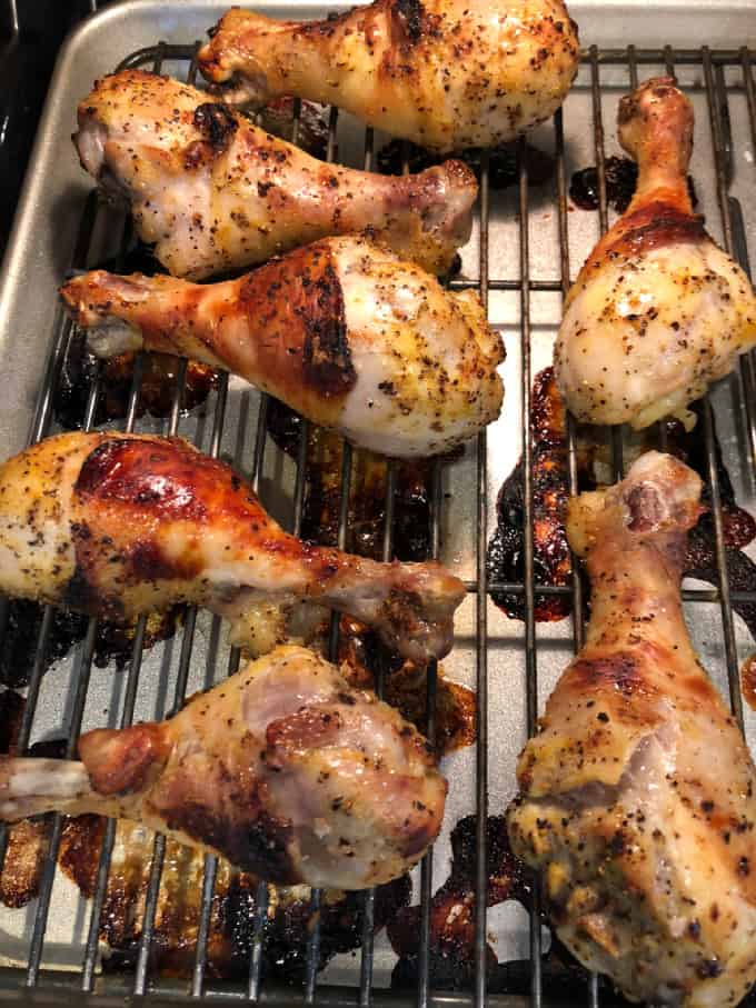 Lemon Pepper Chicken Legs BAKED | Created by Diane