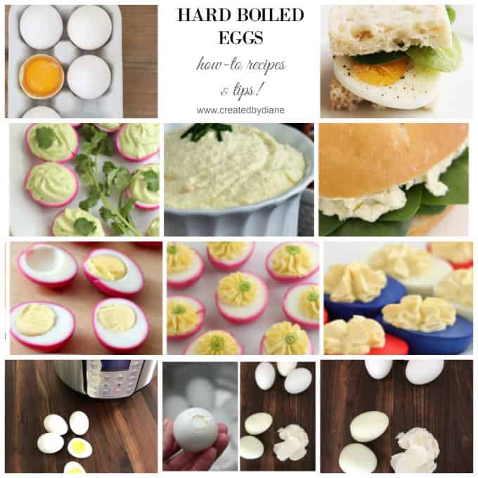 hard boiled eggs, how to, recipe and tips www.createdbydiane.com