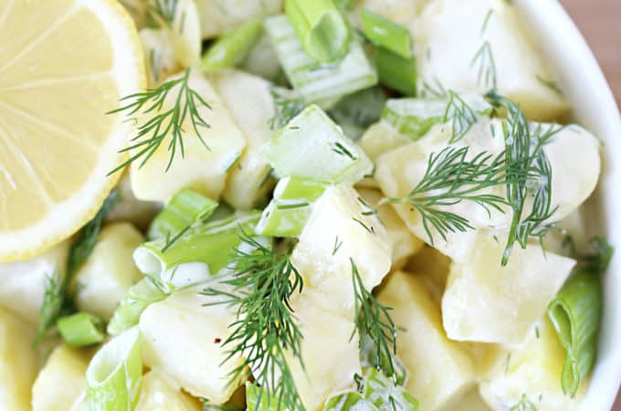 Lemon Dill Potato Salad www.createdbydiane.com