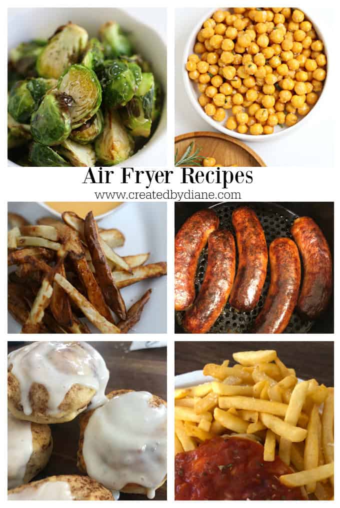 air fried recipes from createdbydiane.com