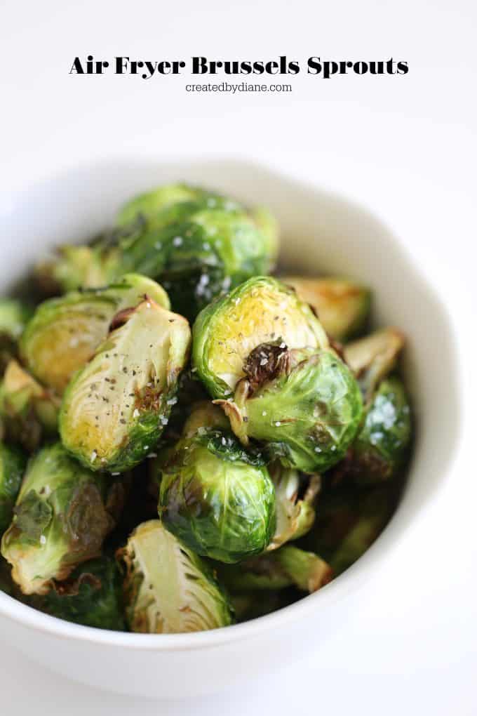 air fryer brussels sprouts createdbydiane.com