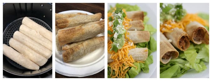 air fryer homemade taquitos www.createdbydiane.com