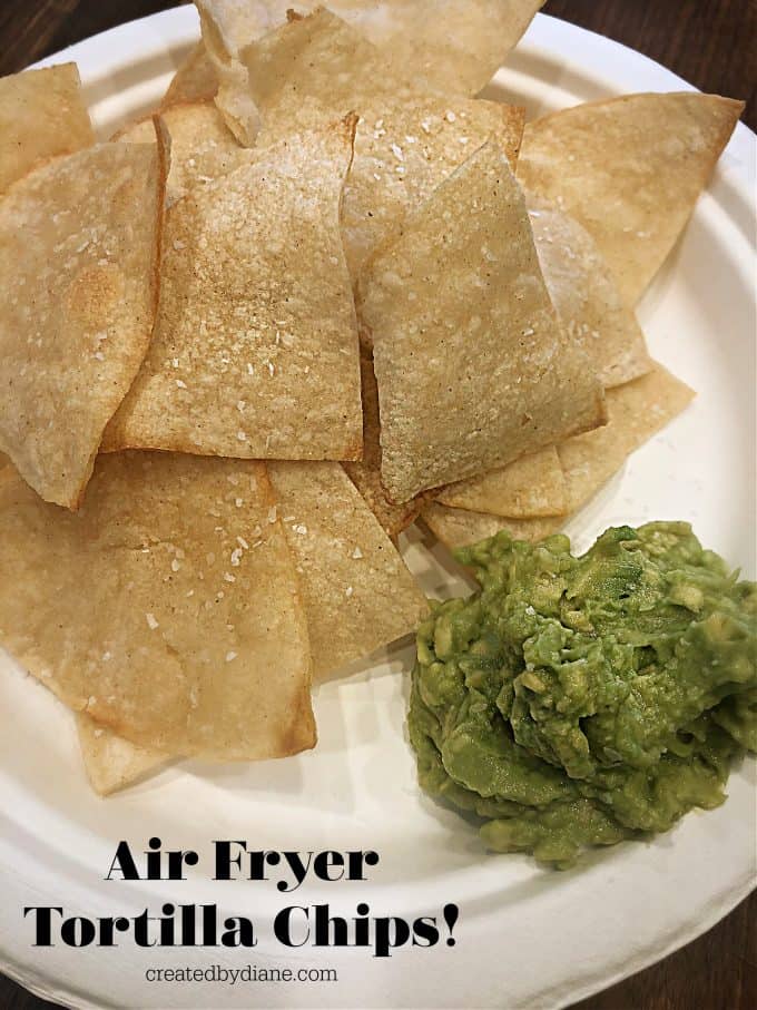 air fryer tortilla chips createdbydiane.com