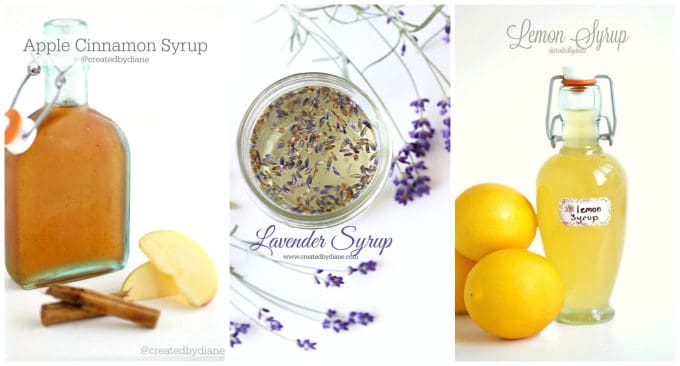 apple cinnamon, lavender, and lemon syrup www.createdbydiane.com