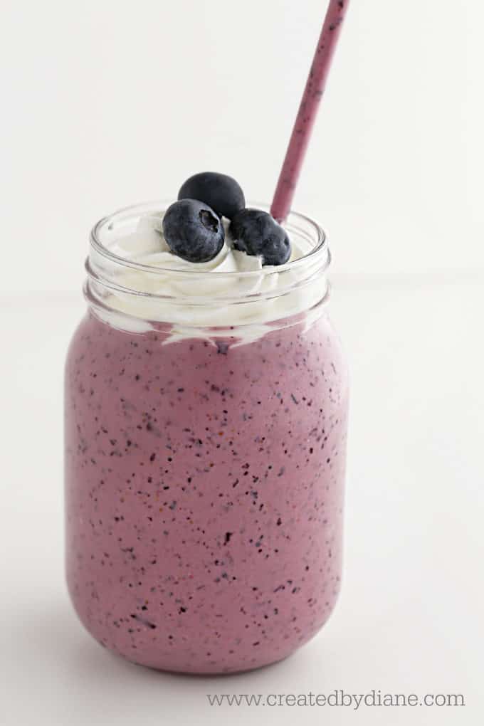 blueberry smoothie recipe createdbydiane.com