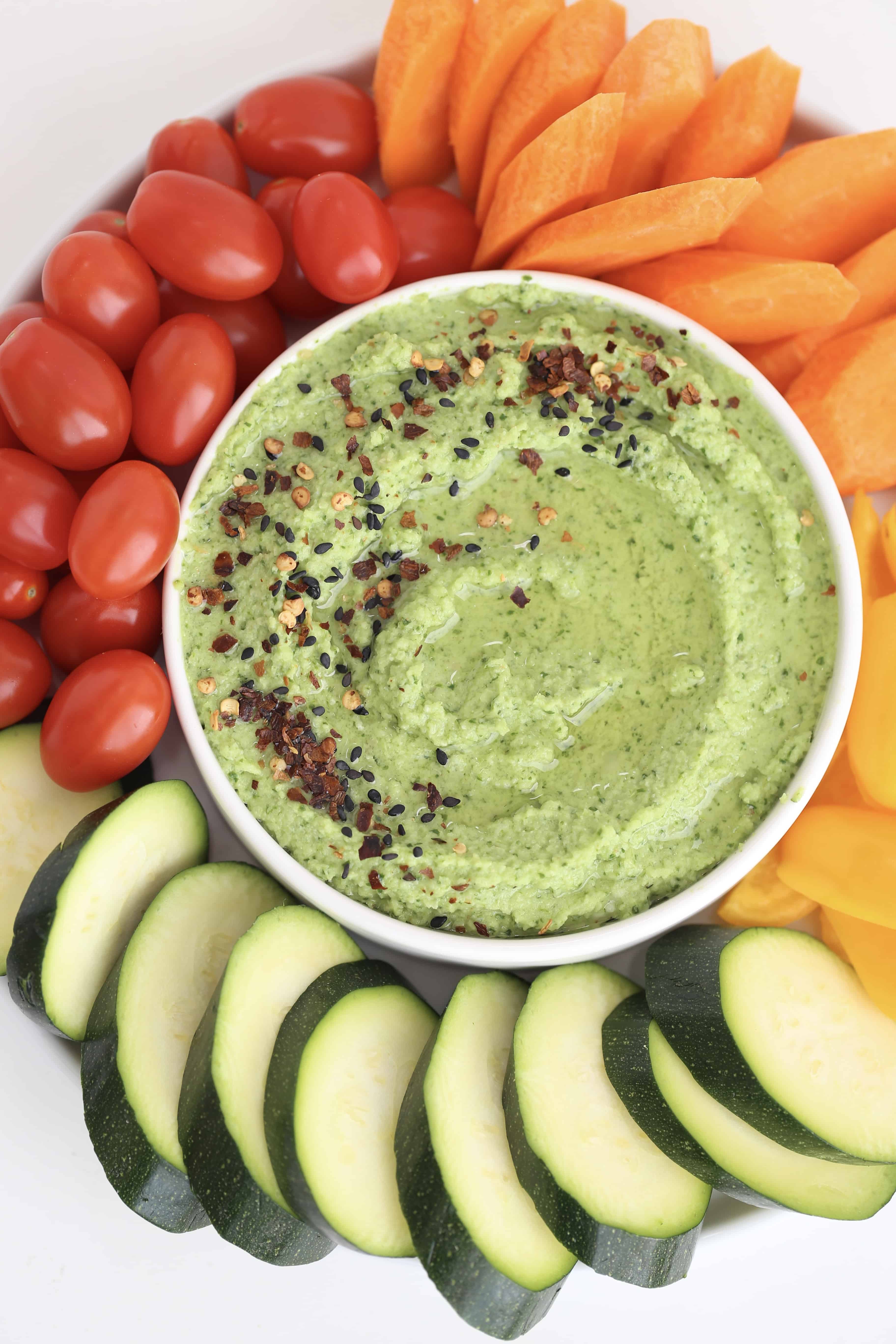 Cauliflower Spinach Hummus