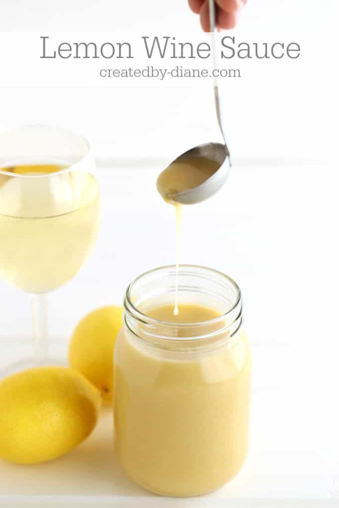 lemon wine sauce www.createdbydiane.com