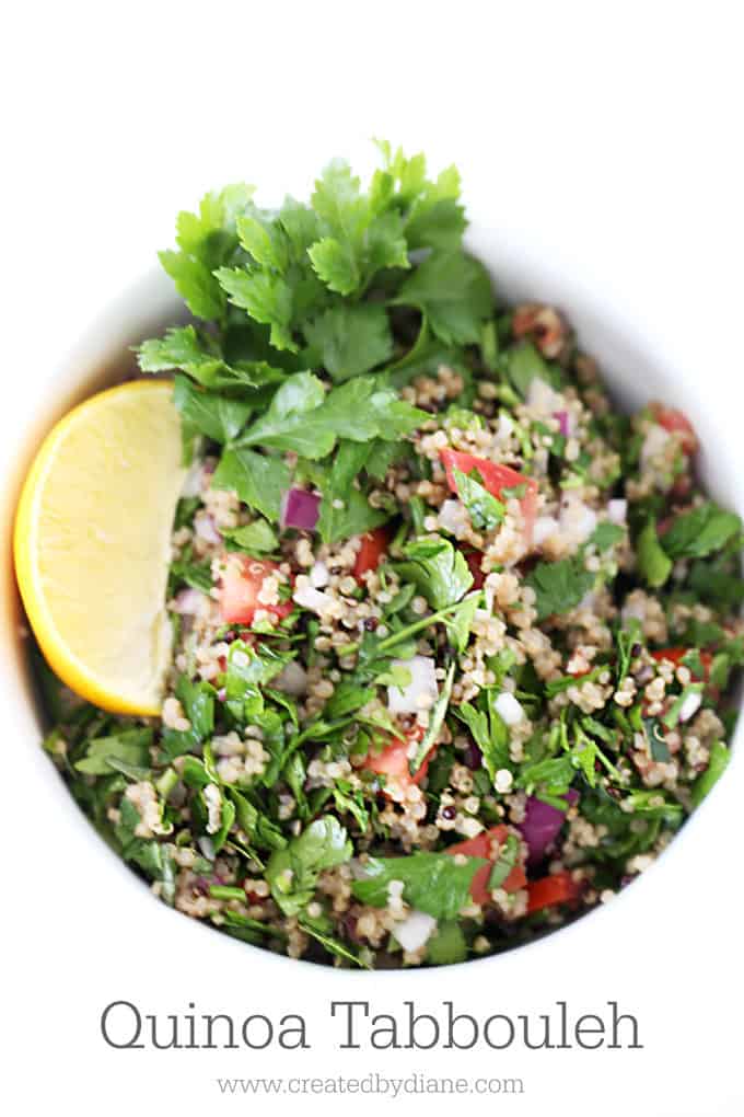 quinoa taboullah (tabouli) www.createdbydiane.com