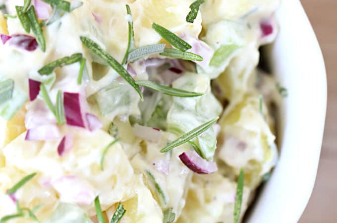 great rosemary garlic potato salad www.createdbydiane.com