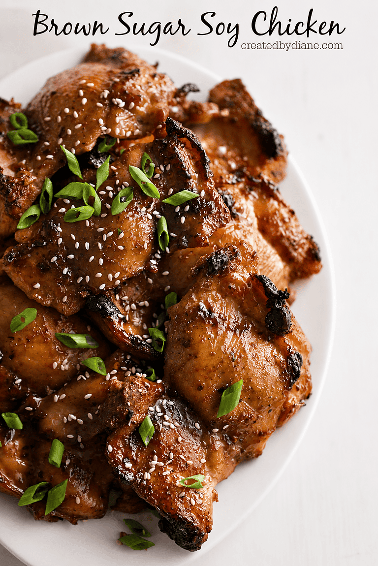 EASY BROWN SUGAR SOY GLAZED CHICKEN THIGHS createdbydiane