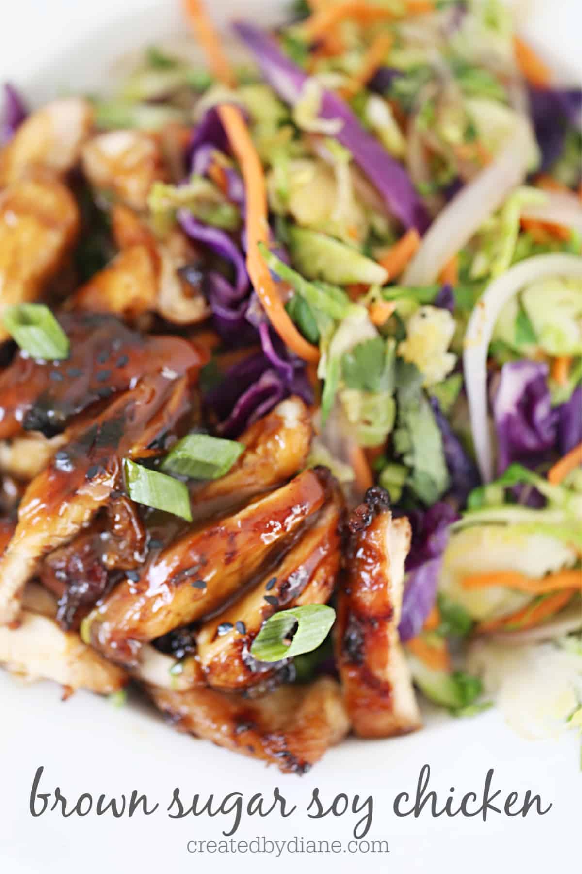 Brown Sugar Soy Glazed Chicken Created by Diane