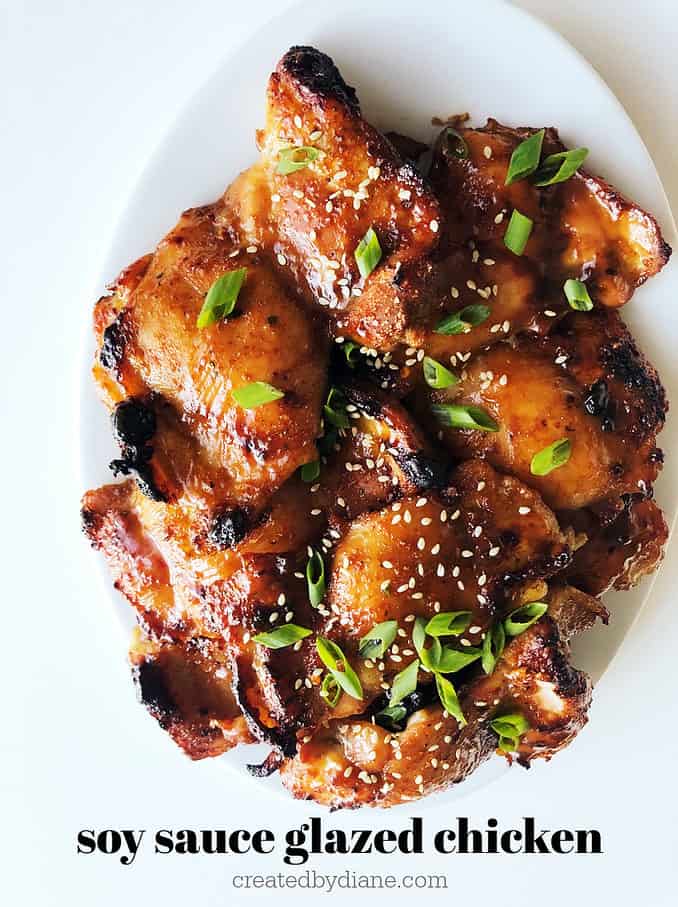 soy sauce glazed chicken recipe createdbydiane.com