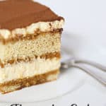 Tiramisu Cake no lady fingers needed, a delicious from scratch cake #italian #cake #tiramisu #coffee #custard www.createdbydiane.com