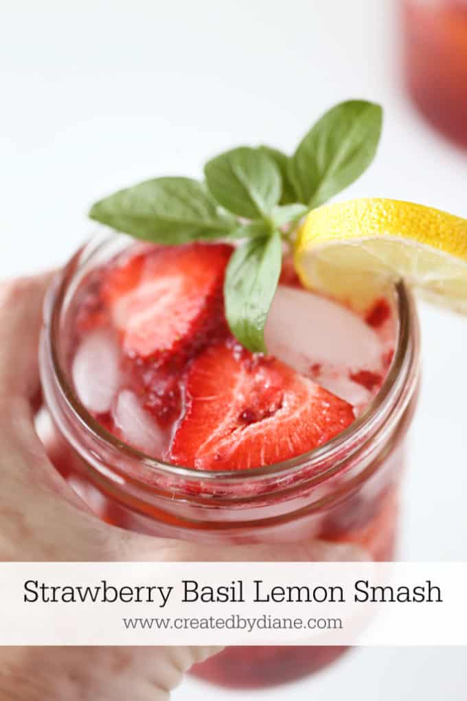 Strawberry Basil Lemon Smash Drink Recipes