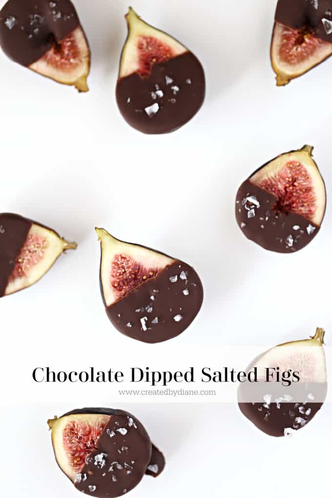 Chocolate Dipped Salted Figs