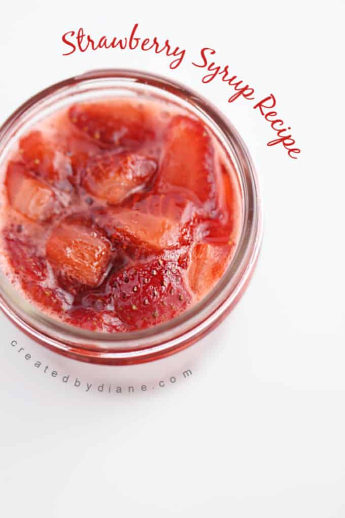 strawberry syrup recipe createdbydiane.com