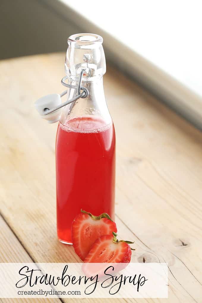 strawberry syrup recipe createdbydiane.com