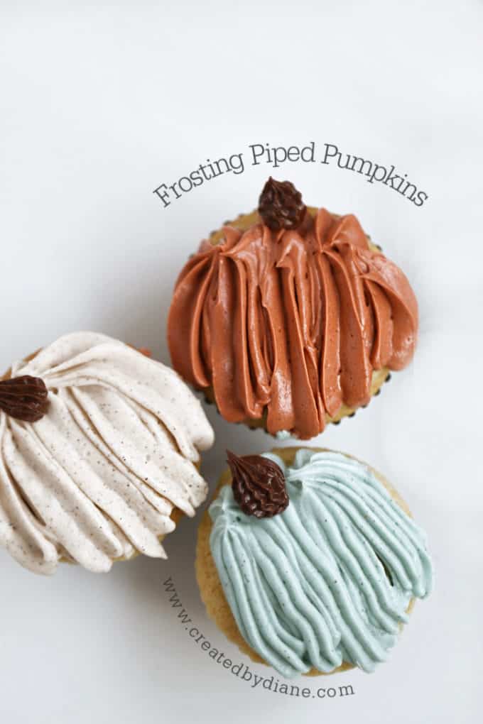 Frosted Piped Pumpkins www.createdbydiane.com