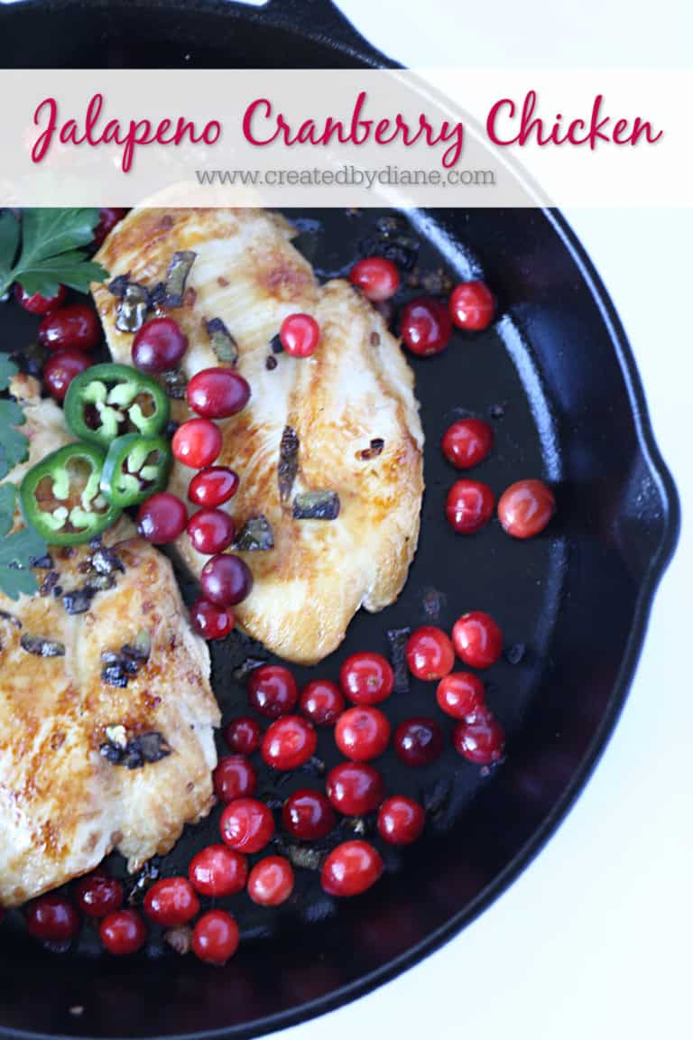 Jalapeno Cranberry Chicken Recipe from www.createdbydiane,com
