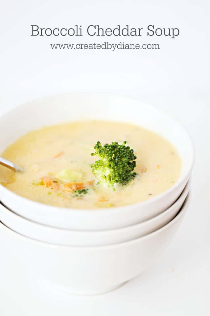 broccoli cheese soup recipe from www.createdbydiane.com