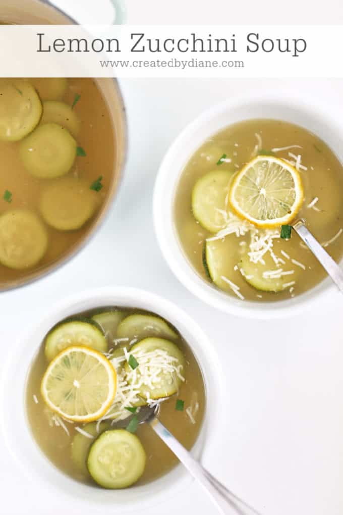 lemon zucchini soup recipe from www.createdbydiane.com-2