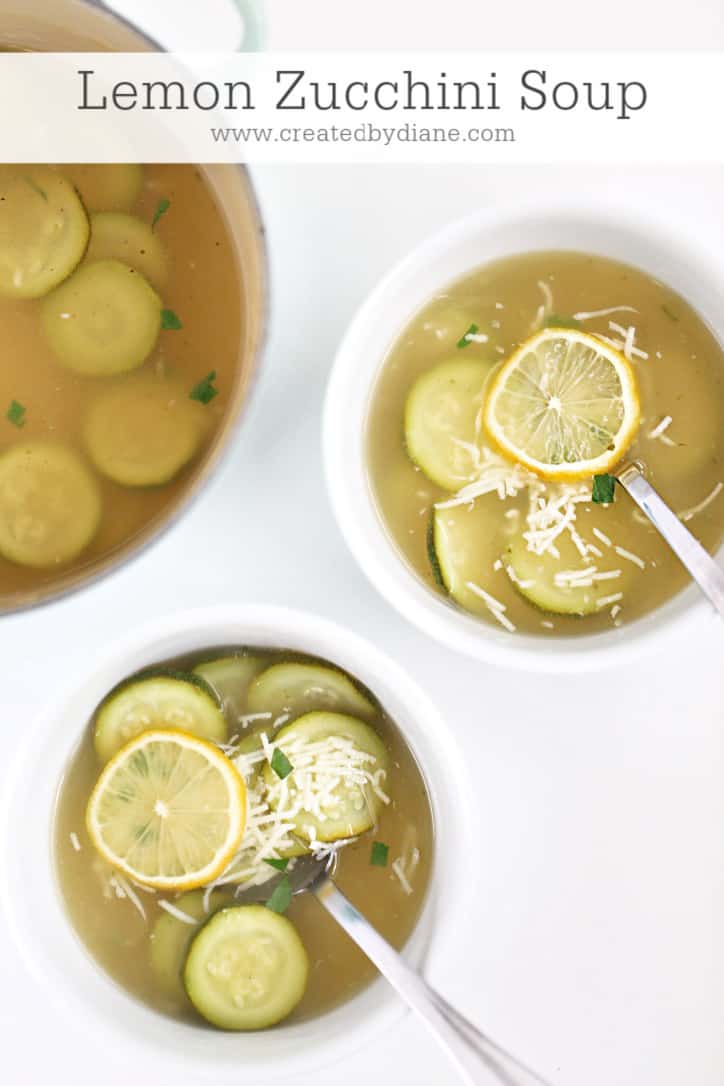 Lemon Zucchini Soup