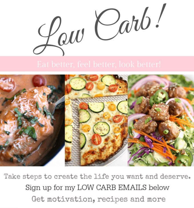 low carb email sign up