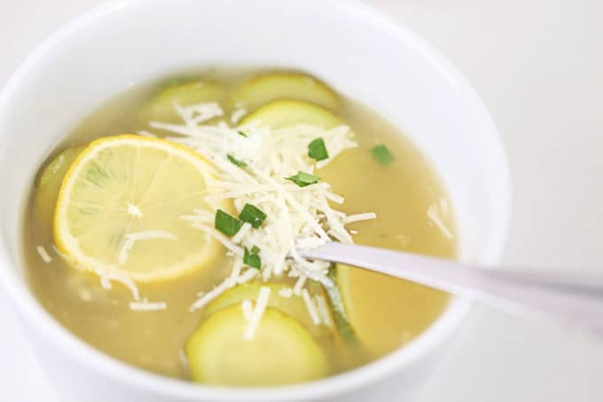 simple lemon zucchini soup www.createdbydiane.com