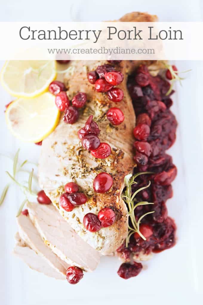 Cranberry pork Loin www.createdbydiane.com