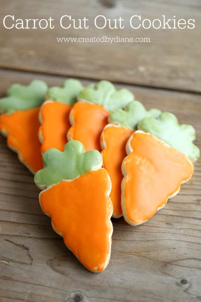 carrot cut out cookies www.createdbydiane.com