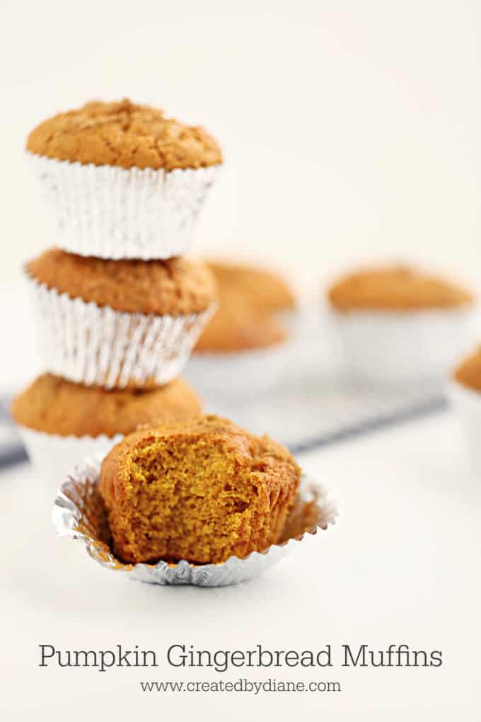 pumpkin gingerbread muffins www.createdbydiane.com