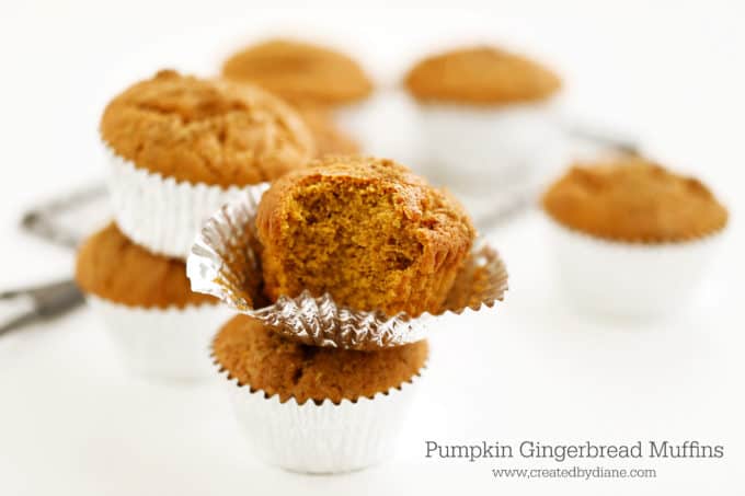 pumpkin and gingerbread muffin www.createdbydiane.com