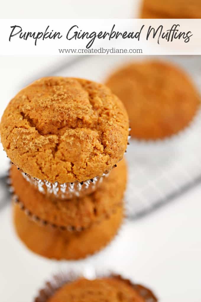 pumpkin gingerbread muffins www.createdbydiane.com