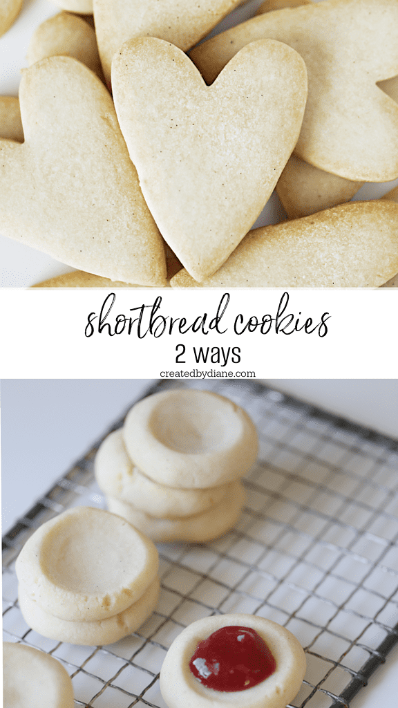 heart shortbread and cookies to top with jam, rounds with divet