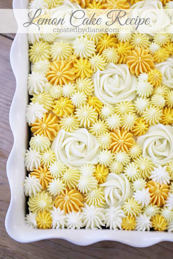 Lemon Sour Cream Sheet Cake with VIDEO