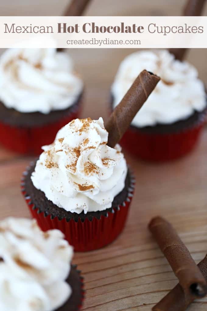 Mexican Hot Chocolate Cupcakes